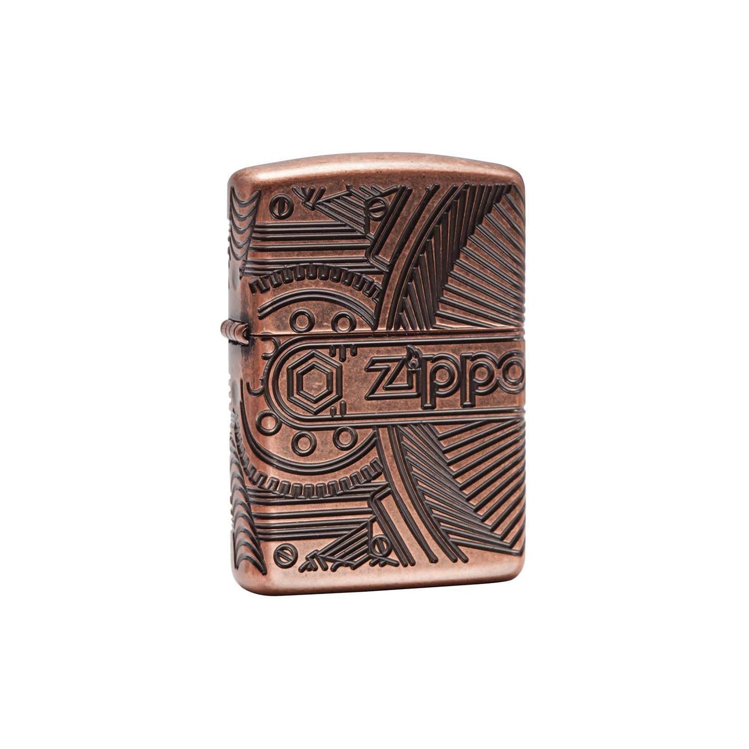 Zippo Armor Antique Copper Antique Copper Deep Carve Lighters