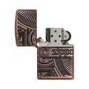 지포 아머 앤티크 구리 앤티크 구리 딥 카브 라이터 