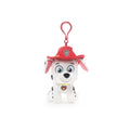 Paw Patrol Marshall Mochila Clip Peluche Animal Perro, Amarillo, 4" 