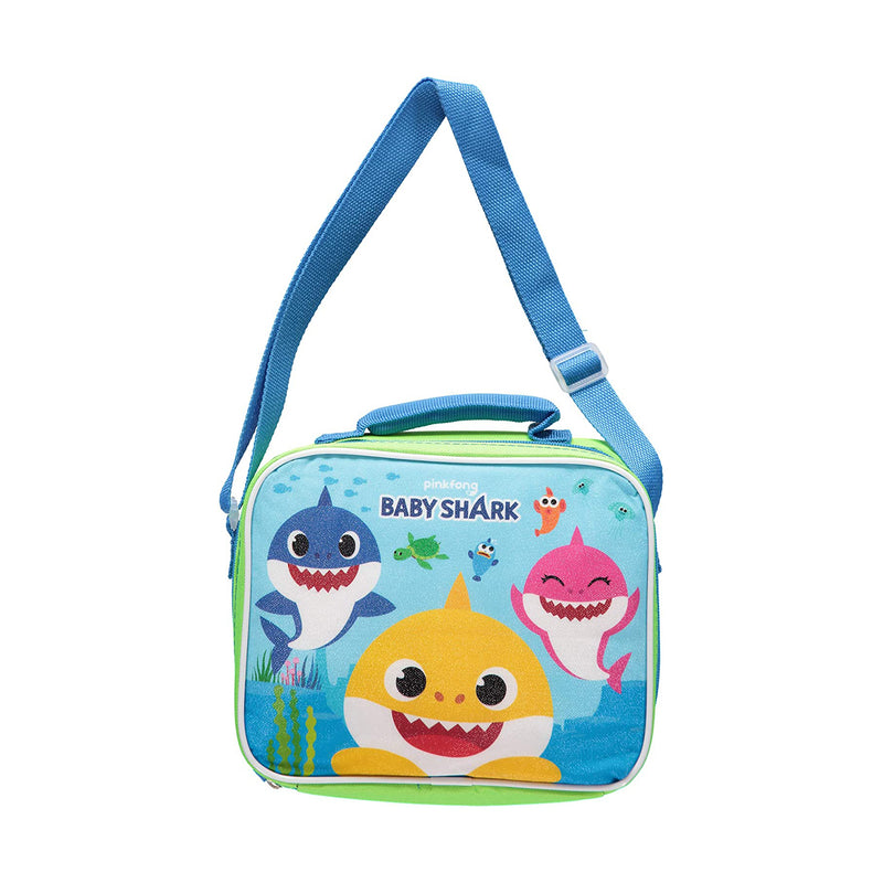 Baby Shark 3 Bag with Strap Lunch Box, small, Blue