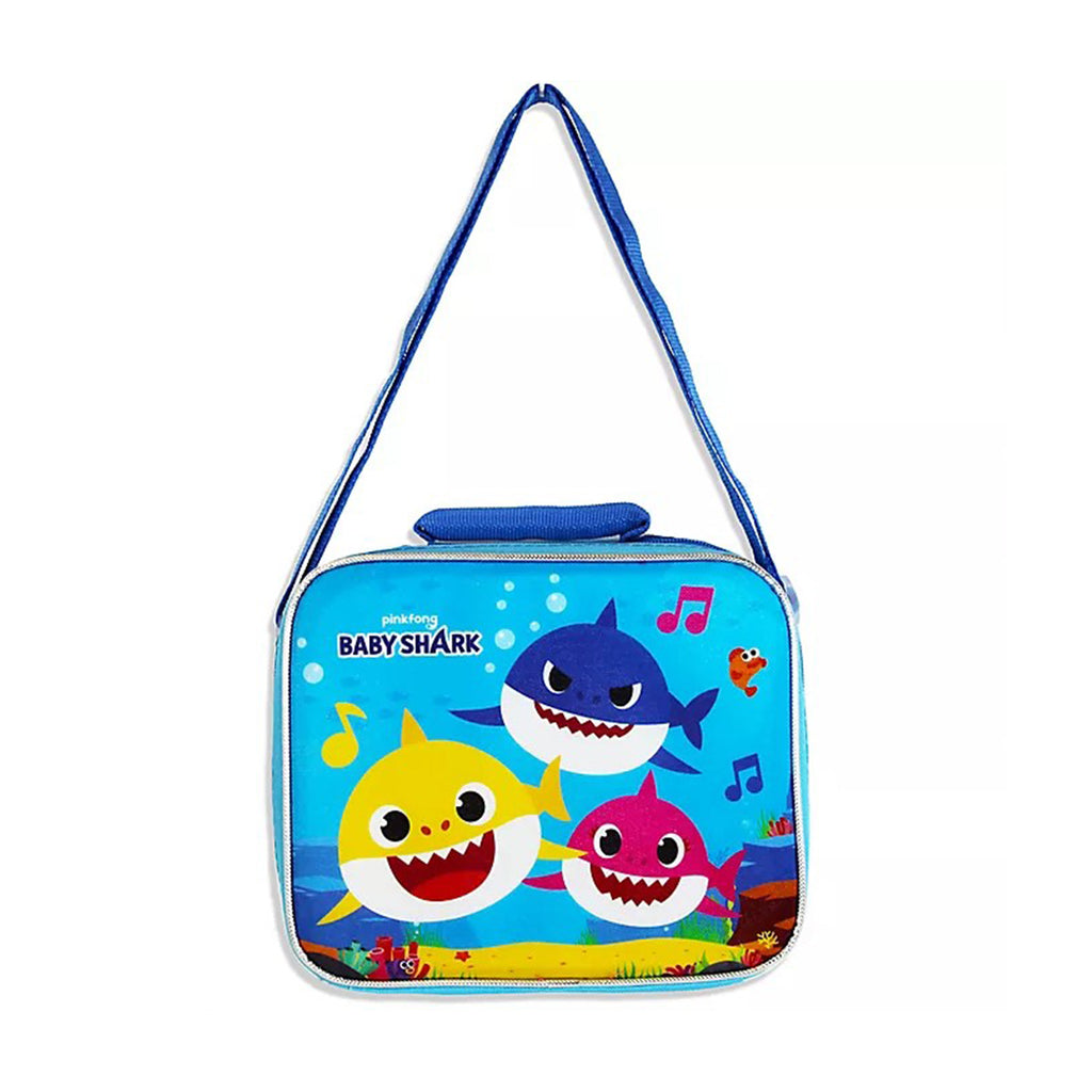Baby Shark 3 Bag with Strap Lunch Box, small, Blue