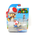 Hot Wheels Super Mario Character Cars Toad Vehicle Sports Coupe
