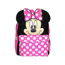 Disney Minnie Mouse Smiley Face and Ears 12" Face Medium Backpack