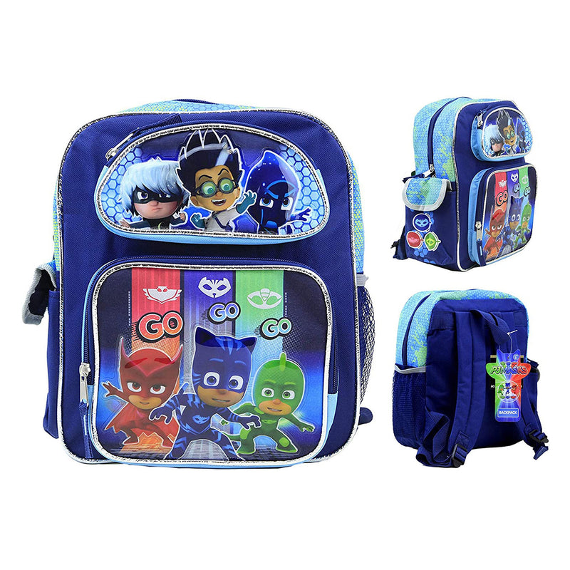 Disney PJ Masks Boy's 16 inch School Backpack (One Size, Blue)