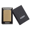 Zippo Solid Brass Pocket Lighters with Brushed Finish