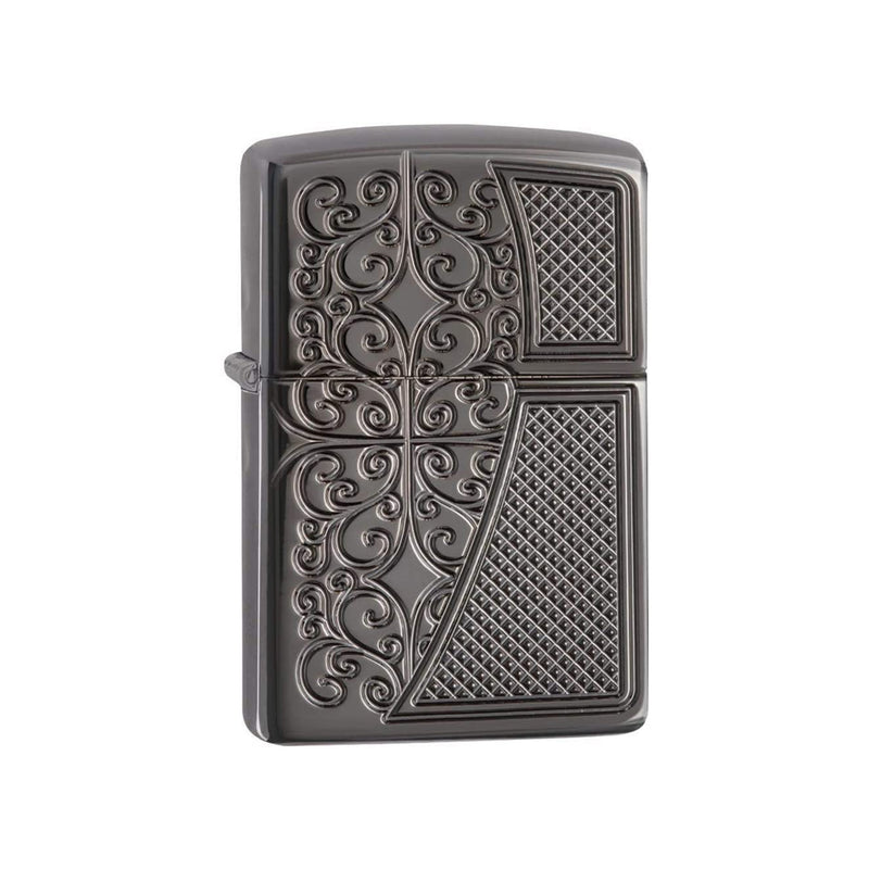 Ace Filigree Engraved Windproof Lighter