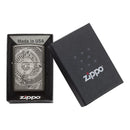 Zippo Black Metal Chrome Hunting Flower Lighters