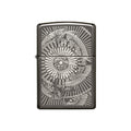 Zippo Black Metal Chrome Hunting Flower Lighters