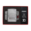 Encendedores Zippo con diseño de logotipo cromado 