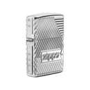 Encendedores Zippo con diseño de logotipo cromado 