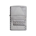 Encendedores Zippo con diseño de logotipo cromado 